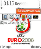 Euro 2008 V2 QVGA es el tema de pantalla