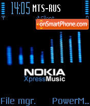 Capture d'écran Nokia Xpress Music thème