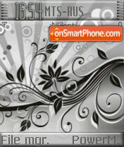 Vectorial Flowers tema screenshot