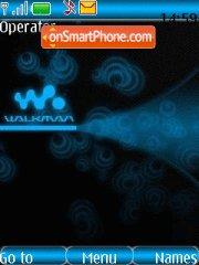 Blue walkman tema screenshot