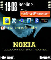 Nokia Disconnect 01 tema screenshot