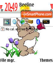 Cartoon Hare tema screenshot