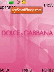 Capture d'écran Dolce Gabbana Pink thème
