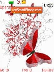 Red Butterfly tema screenshot