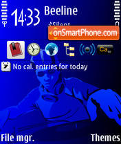 DJBlue tema screenshot