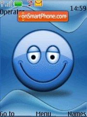 Smile Blue tema screenshot