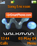 Walkman Blue tema screenshot