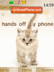 Hands Off Animated theme screenshot