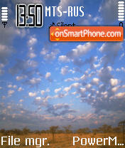 Cloudy tema screenshot