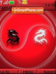 Dragon Yin Yang tema screenshot