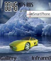 Скриншот темы Ferrari On The Rocks