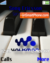 Скриншот темы WalkmanPiano