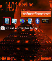 Electric Pyramid 240x320 tema screenshot