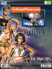 Capture d'écran Final Fantasy W910 thème
