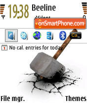 Hammer tema screenshot