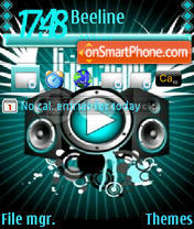 Power Of The Music tema screenshot