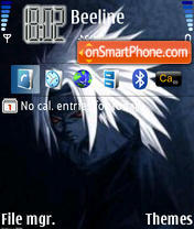 Скриншот темы Sasuke Demon