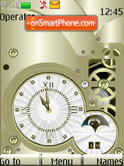 Gold Clock tema screenshot