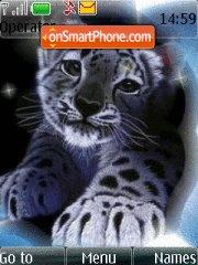 Animals Snow Leopard es el tema de pantalla