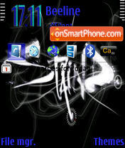 Staind black tema screenshot