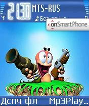 Worms tema screenshot