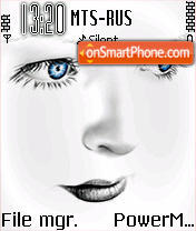 Blue Eyes tema screenshot