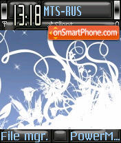 Artblue tema screenshot