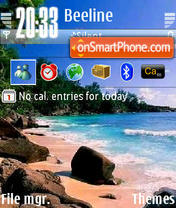 Beach 25 tema screenshot