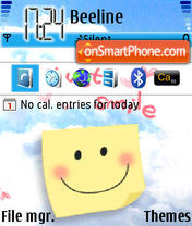 Smile Animated tema screenshot