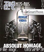 Capture d'écran Vodka Absolute thème
