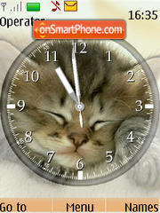 Cats Clock es el tema de pantalla