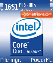 Core Duo Light es el tema de pantalla