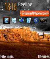 Dark Sky 02 tema screenshot