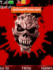 Skull animated tema screenshot
