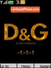 Скриншот темы D&G Clock