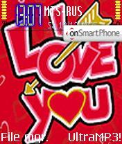 I love you 02 es el tema de pantalla