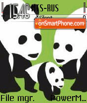 3 Panda es el tema de pantalla