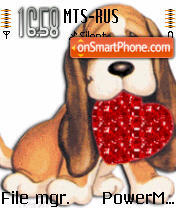 Dog n Heart tema screenshot