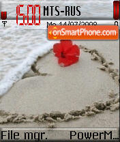 Beach tema screenshot