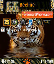 Tiger Wild tema screenshot