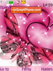 Two Hearts Animated theme screenshot