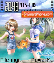 Wonderland1 tema screenshot