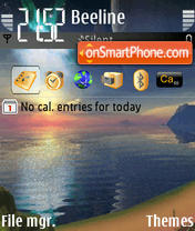 Animated Beach 02 tema screenshot