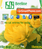 Yellow Flowers Theme-Screenshot