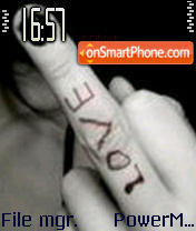 Love Finger tema screenshot