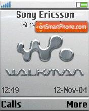 Walkman Grey tema screenshot