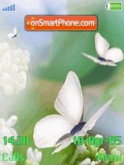 Butterfly White tema screenshot