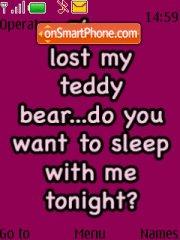 Lost My Teddy es el tema de pantalla