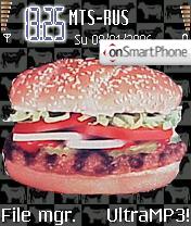 Скриншот темы Burger