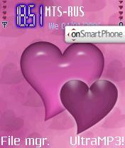 Hearts theme screenshot